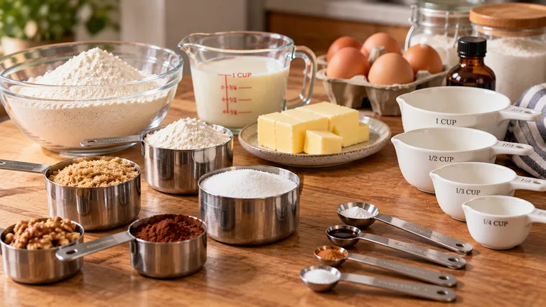 Equivalencias de tazas, cucharadas y gramos para repostería