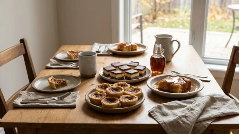 Postres canadienses tradicionales: recetas y origen en un espacio real